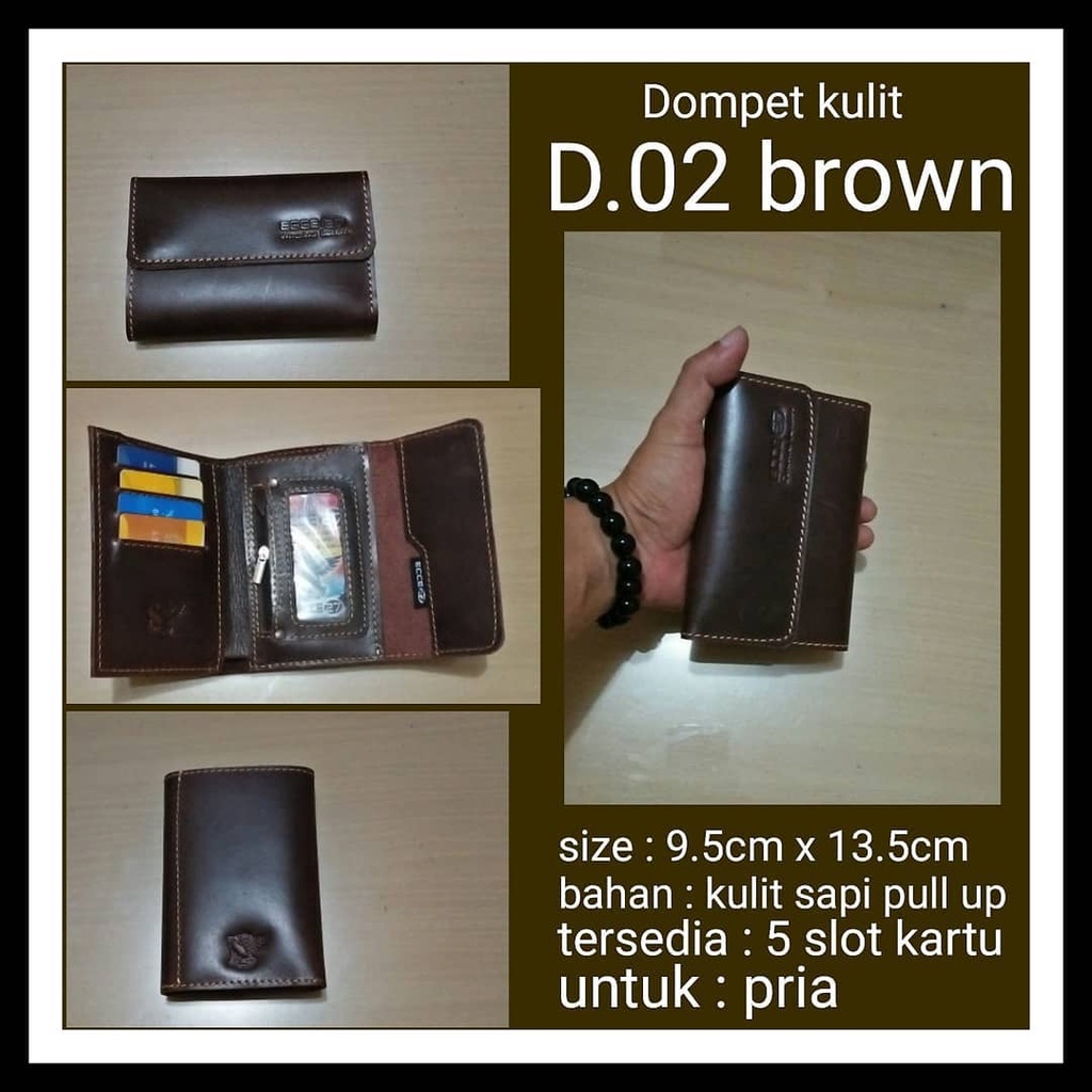 D.02 | Kulit Asli | Merek Resmi | dompet kulit ECCE 27