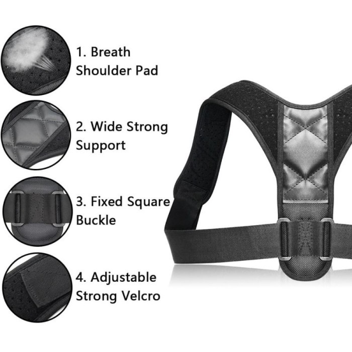 BERKUALITAS Posture Corrector / Sabuk Korektor Punggung Dan Leher Anti Bungkuk