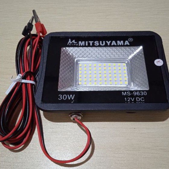 Lampu Sorot 30w Aki Led Floodlight 30 w Lampu Tembak 30 watt 12 volt Lampu Jalan 30w 12v