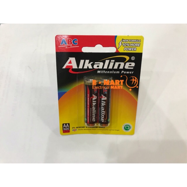 Baterai AA Alkaline isi 2 / AA Battery ABC Alkaline GROSIR / Batrai AA Murah / Alkaline Baterai