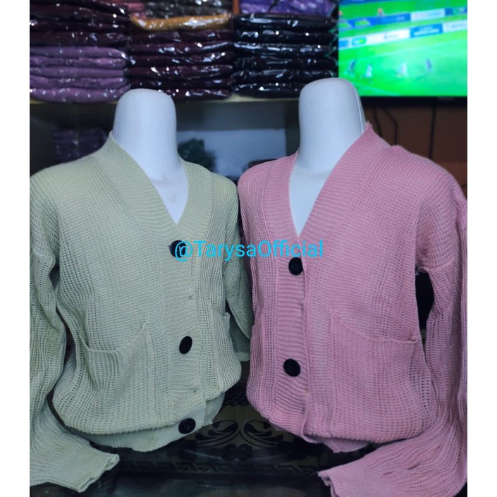 CARDIGAN LOCY SAKU ANAK // CARDI ANAK // CARDIGAN RAJUT // CARDI SAKU