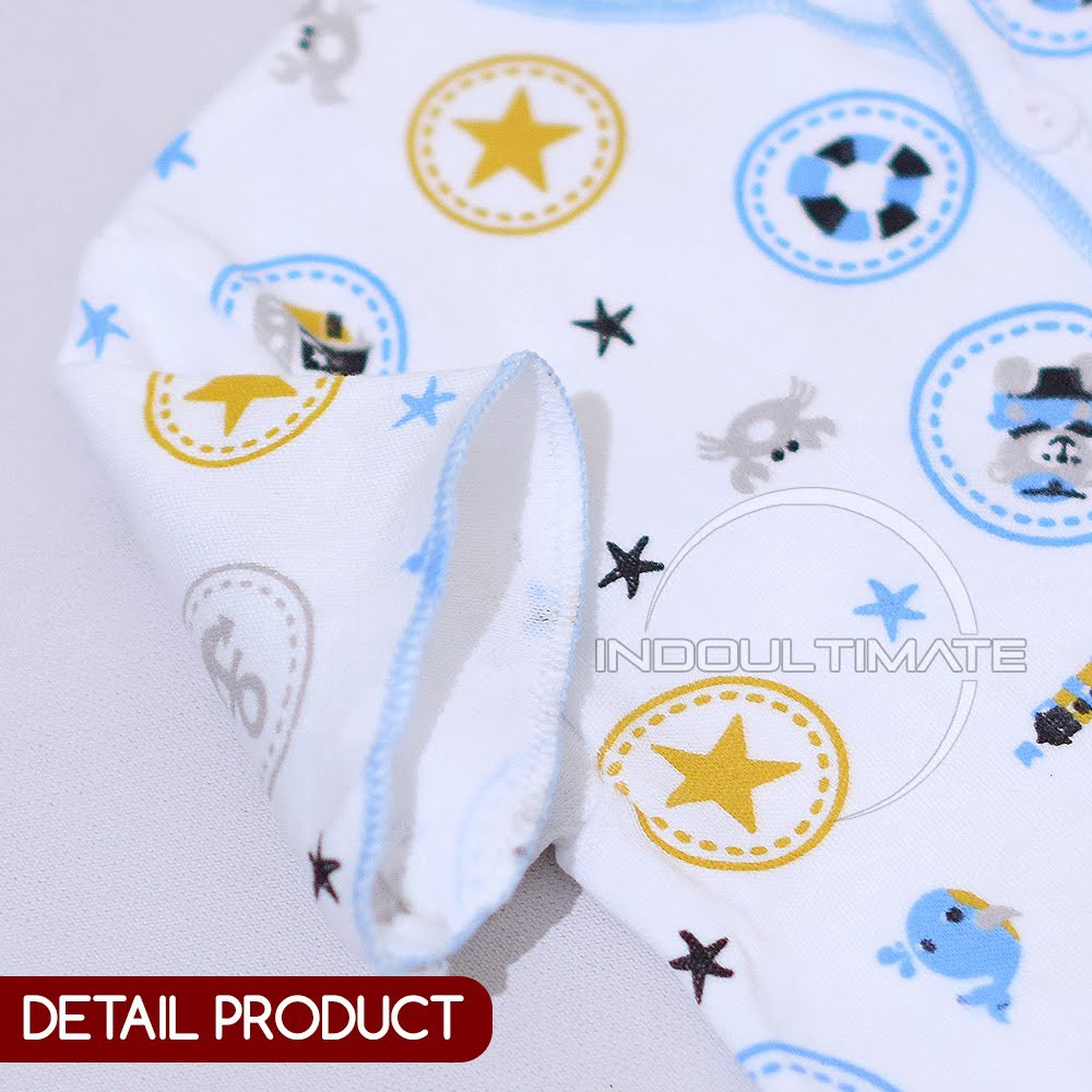 Baju Bayi DIPFY Double Knit Pakaian Kaos Atasan Lengan Pendek Bayi Newborn Baru Lahir BC-03-1