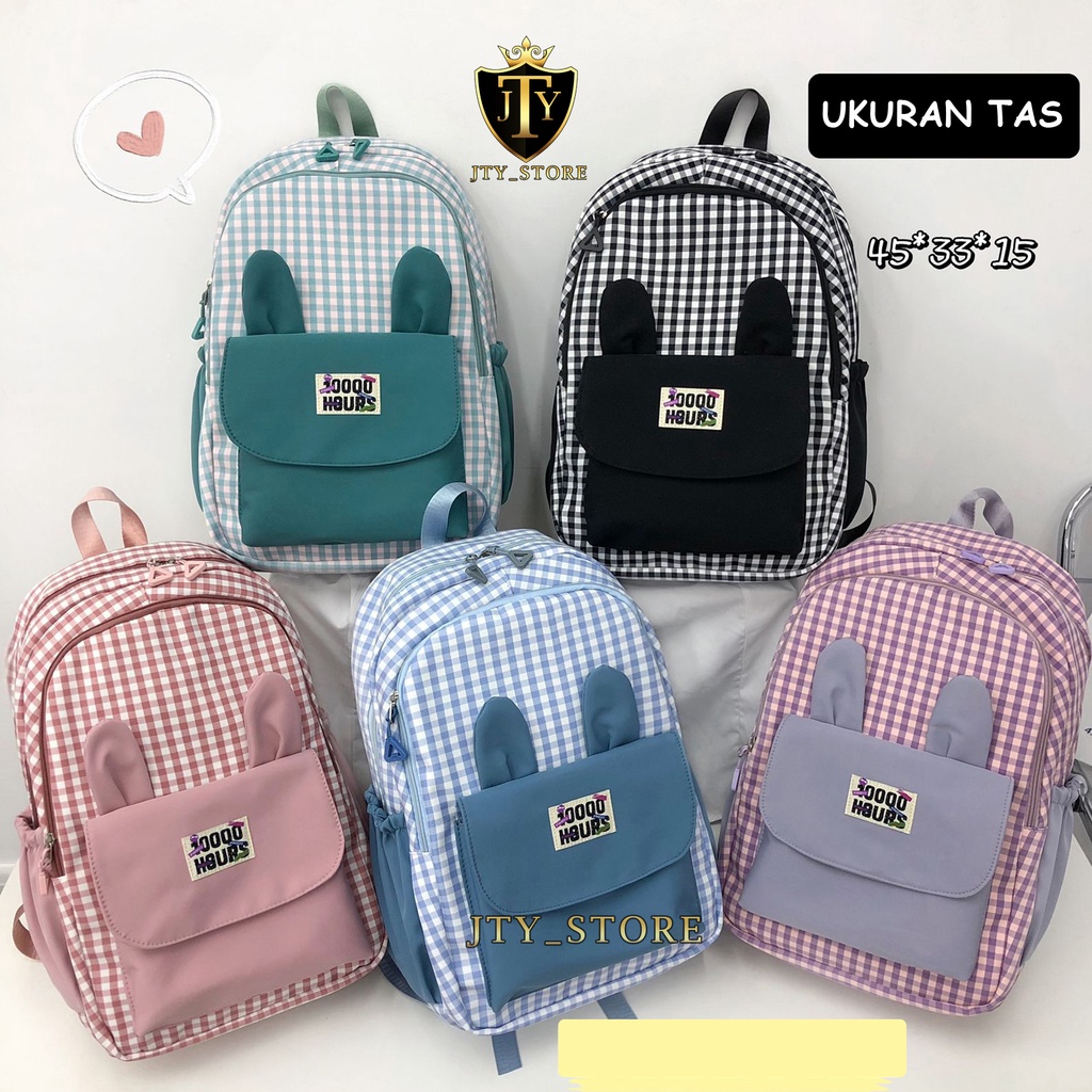 Tas Anak Perempuan Tas Ransel Gendong Anak Sekolah  SD SMP SMA Backpack Korea Fashion - 215