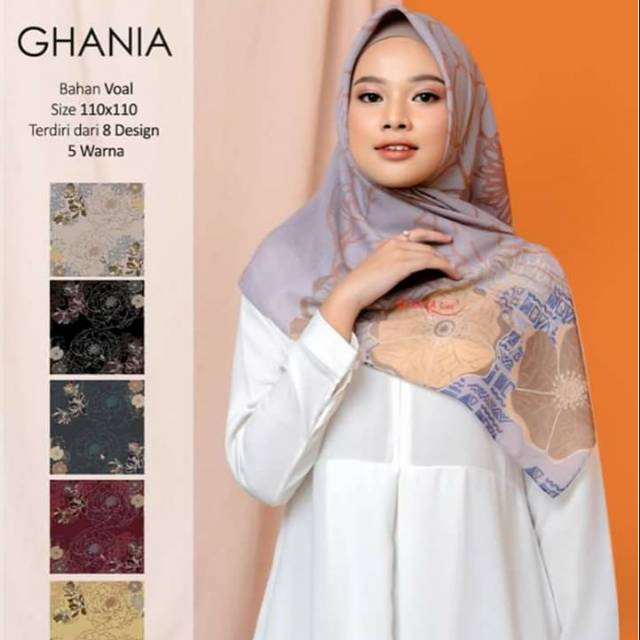 Krudung segi empat azzura scarf/ krudung segiempat ghania by azzura scarf/ hijab impor/krudung segi4