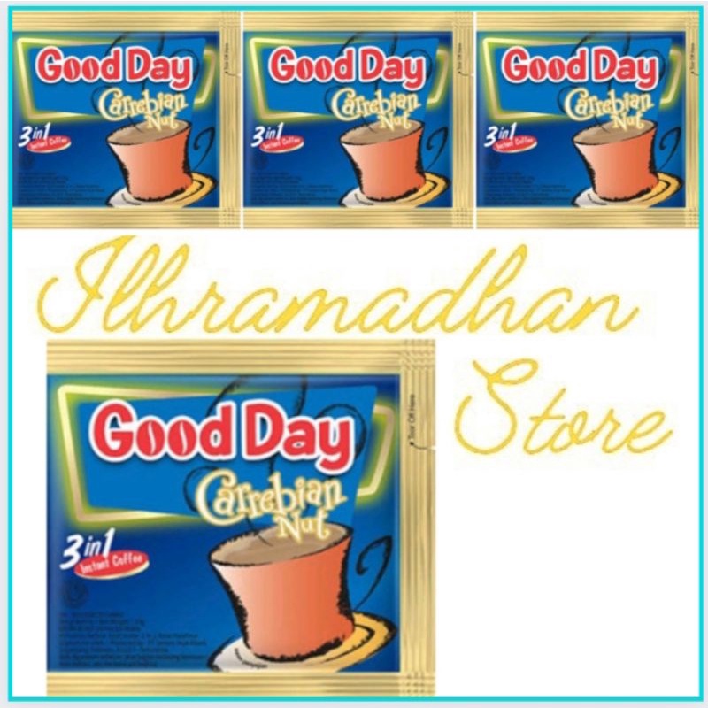 

Kopi Good Day sachet 20gr isi 10pcs CAREBIAN NUT