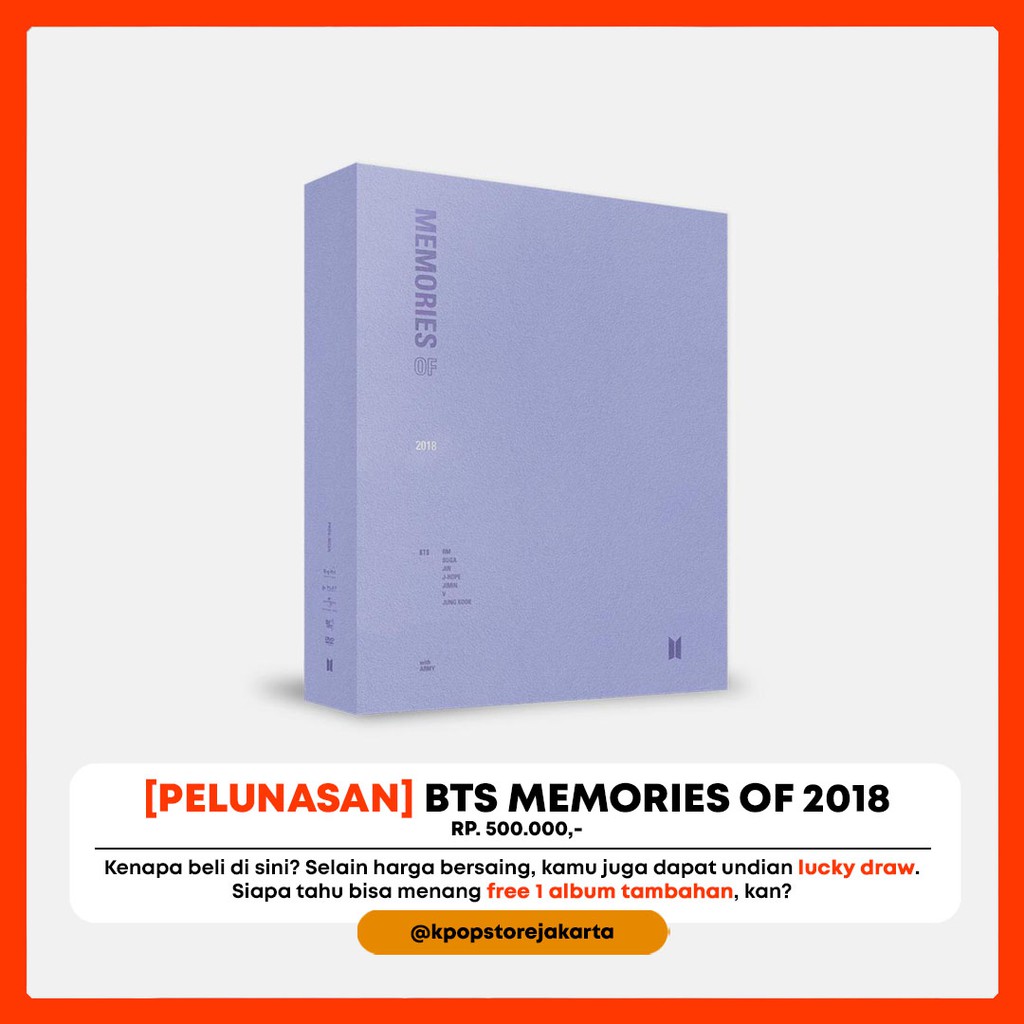 [PELUNASAN] BTS MEMORIES 2018