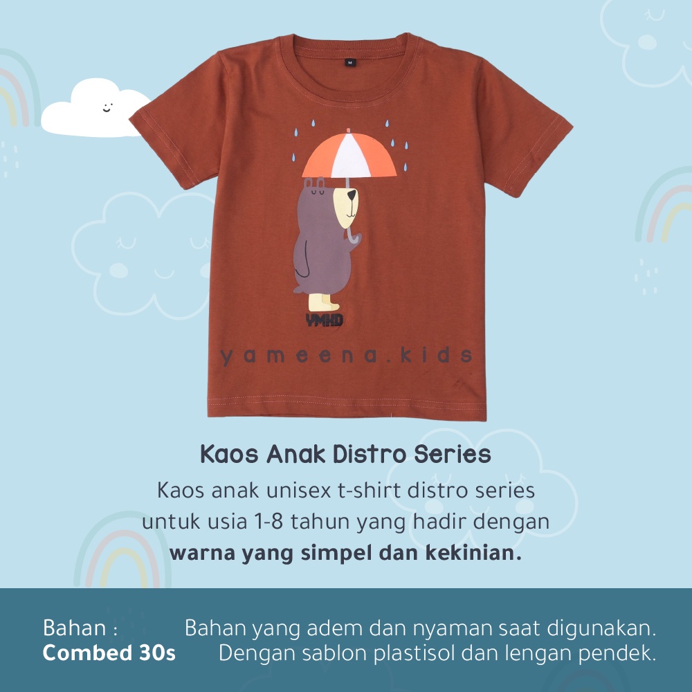 Yamena Kids Baju Kaos Anak Kaos anak lengan pendek kaos anak unisex