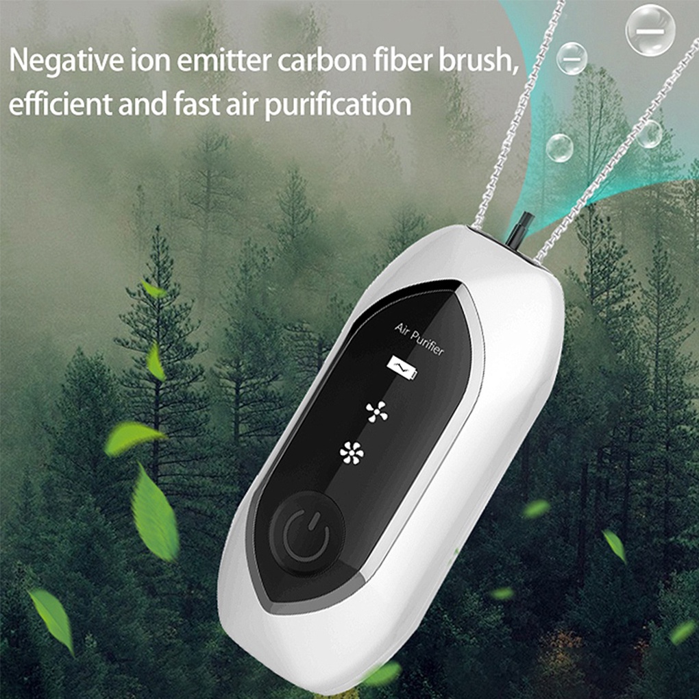 Necklace Air Purifier New Design 2021 Project Anti Virus Bacteria Ionizer &amp; Hepa Filter huiteni