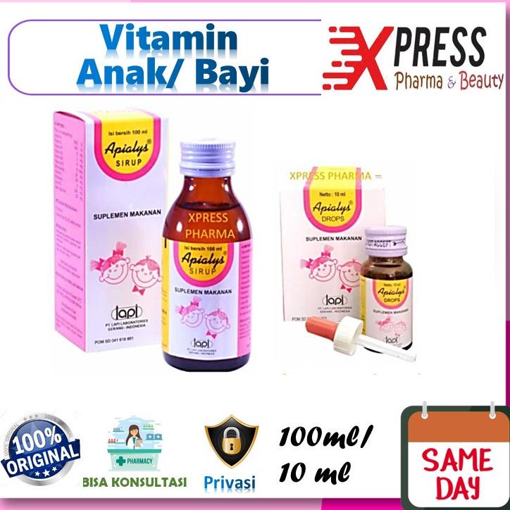 ➧Ready❂ 9MJTC ⚡XPRESS⚡ Apialys sirup / drop Apyalis Apialis Obat Vitamin Anak Bayi Drops Nafsu Makan Zr 035 ❉Best