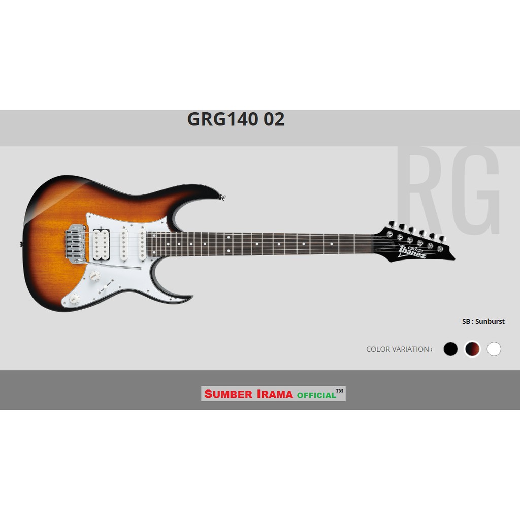 Jual GITAR ELEKTRIK IBANEZ GIO GRG 140 Shopee Indonesia