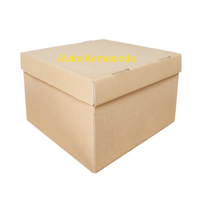 

Box 40x40x25 cm (Set Top/Bot Asia) Kardus/Karton/Paking/Polos/Hampers/Boneka/Buah/Puding/Tart