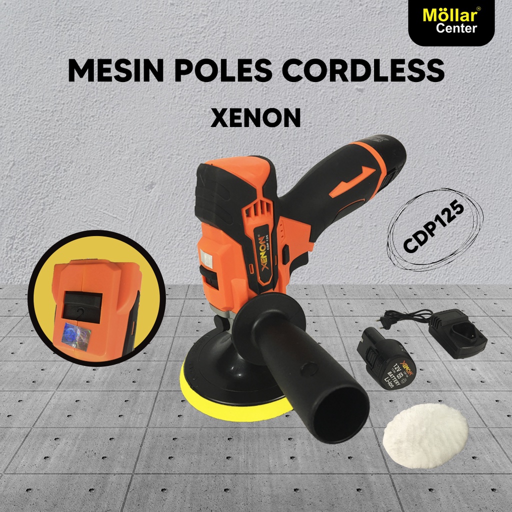 Alat Mesin Poles Mobil Baterai 12V XENON CDP125