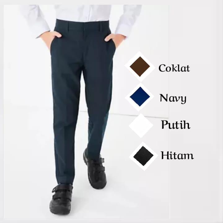 Celana Seragam SMP Biru Panjang - Celana Sekolah SMP Biru Panjang - Celana SMP Biru Panjang - Celana
