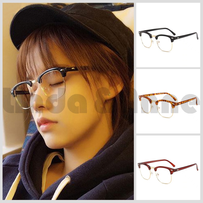 Kacamata Pria Dan Wanita Fashion Model Kacamata Baca Korean Eyeglasses Import
