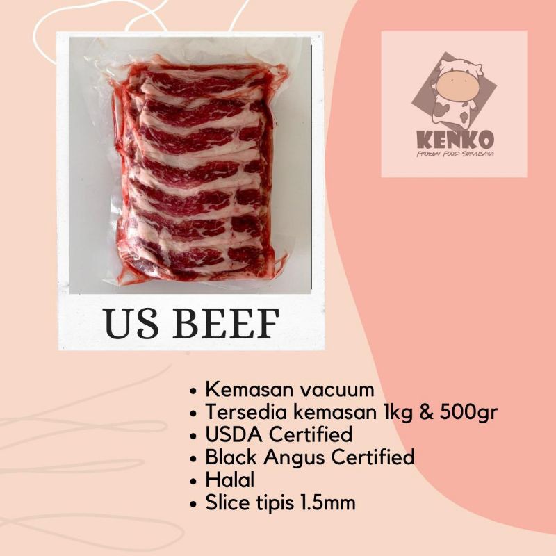 

US Beef Slice / Shortplate 500gr