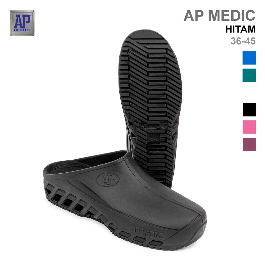 AP Boots AP MEDIC Hitam - Sepatu Medis APD
