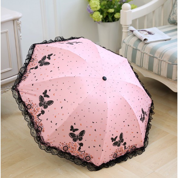 Payung motif Kupu kupu Princess Umbrella Butterfly Series