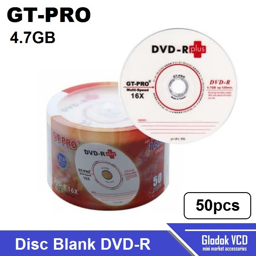 GT-Pro DVD-R Plus 16x DVD Kosong Disc Blank isi 50pcs