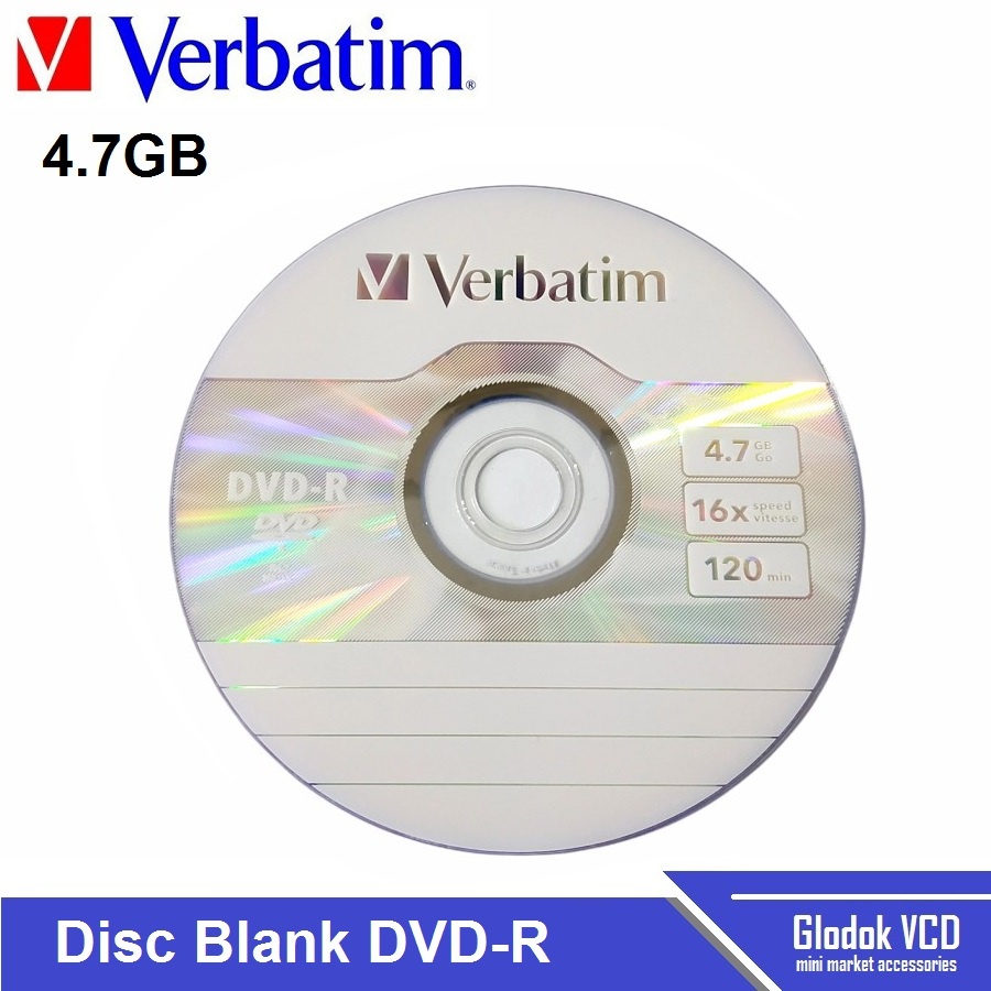 Verbatim DVD-R 16x DVD Kosong Disc Blank