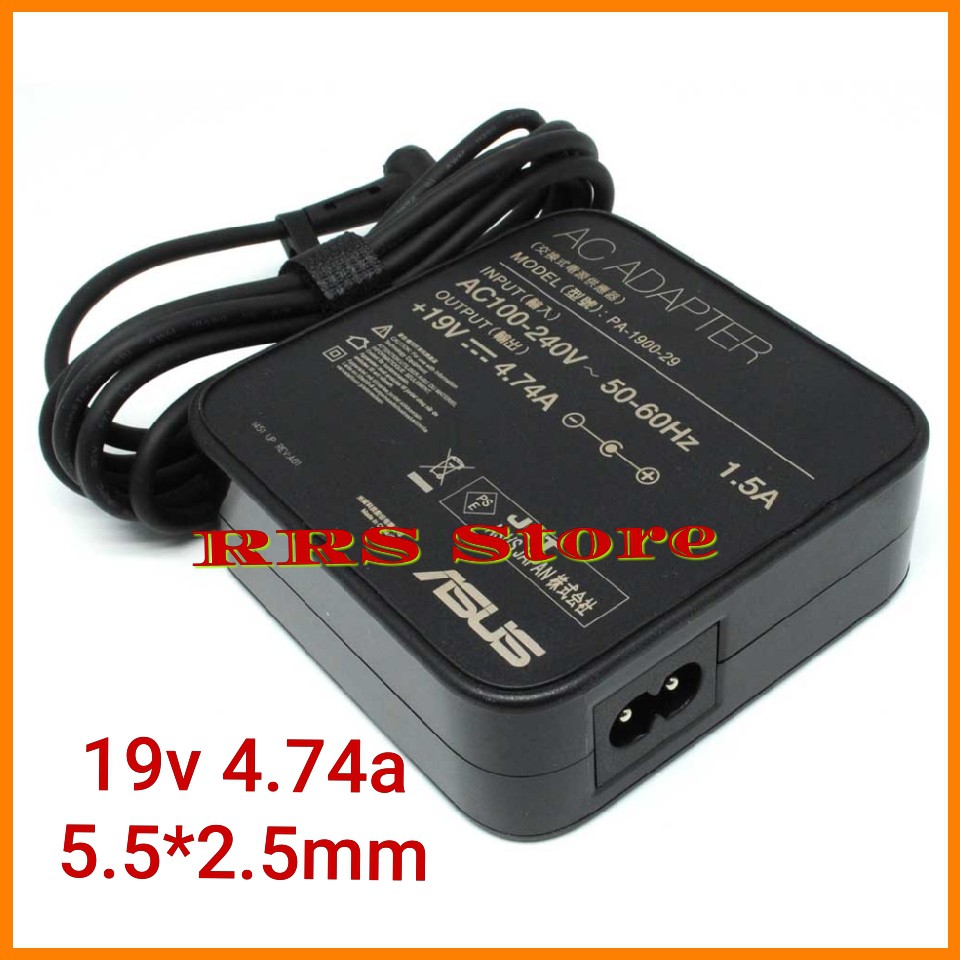 Adaptor Charger Laptop Asus N43SL A42J A43S A43SJ N46VJ 19V 4.74A 5.5*2.5mm Asus A1000 A11 A1200 A43