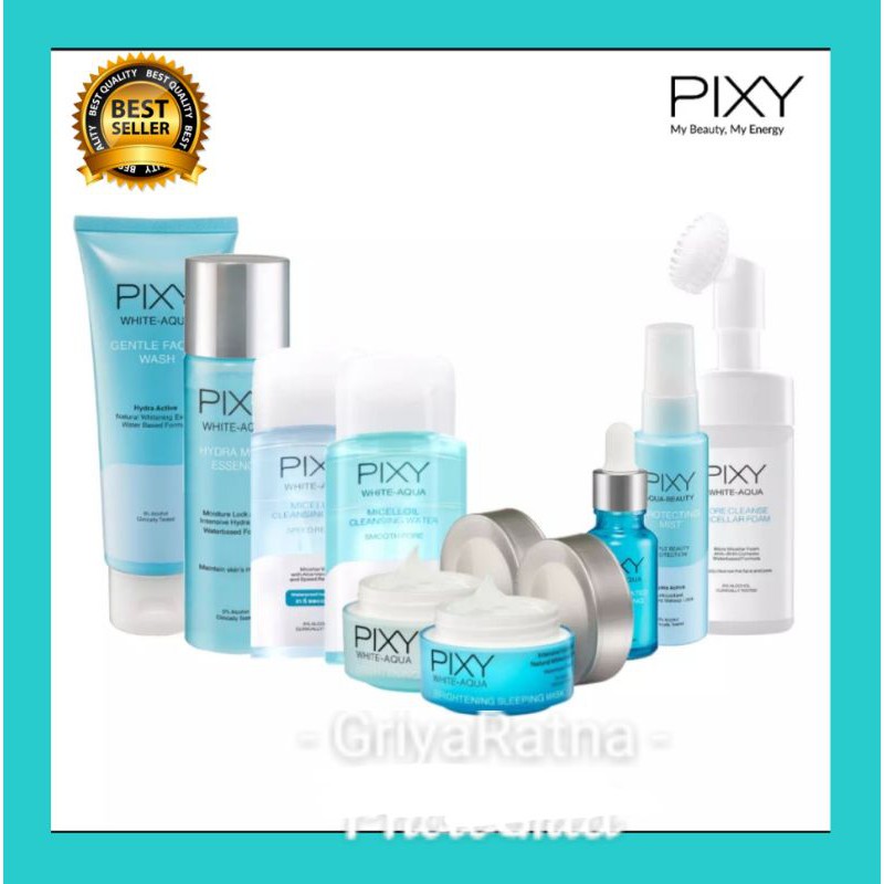 Pixy Paket Skincare Lengkap 9 item White Aqua Series