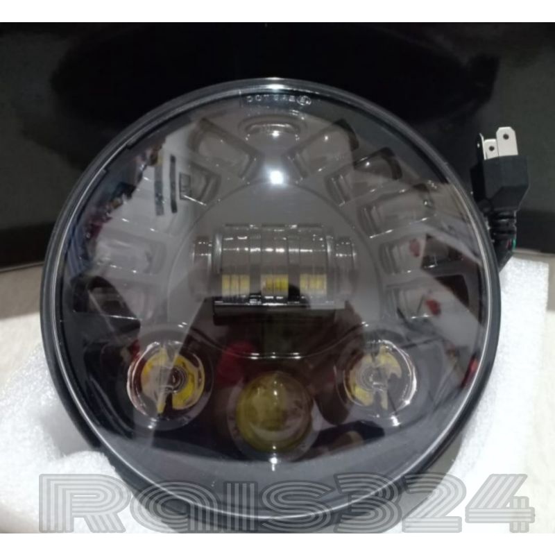 lampu daymaker 7inch& 19 titik led cobra Rxking New 2008, Scorpio Megapro Ninja SS Tiger 2008 dll-2