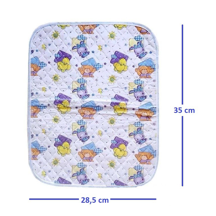 Perlak Pangku Travel Mini 35x28 cm / Perlak Stroler / Perlak Traveller