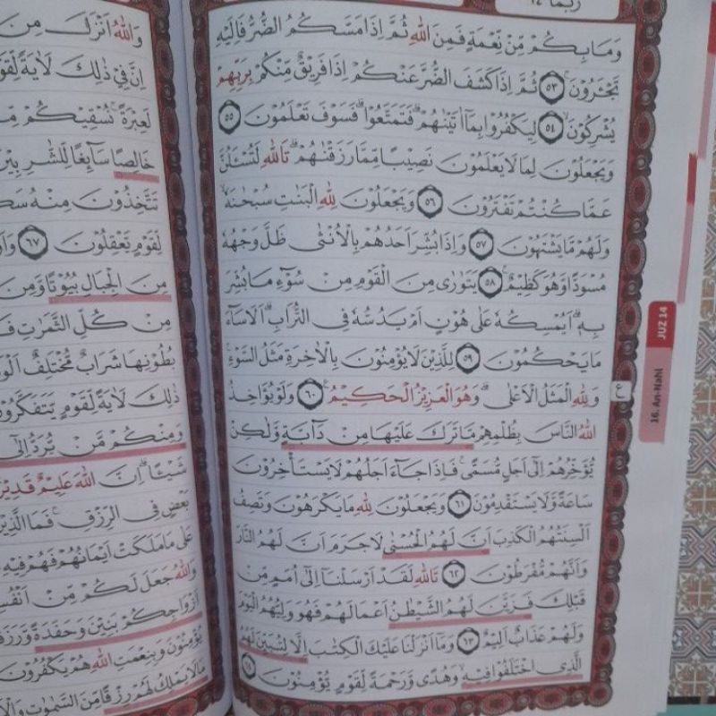 Alquran Al Qiraah Uk A3 Jumbo Al-Qur'an Wakaf ibtida Alqiraah Lansia