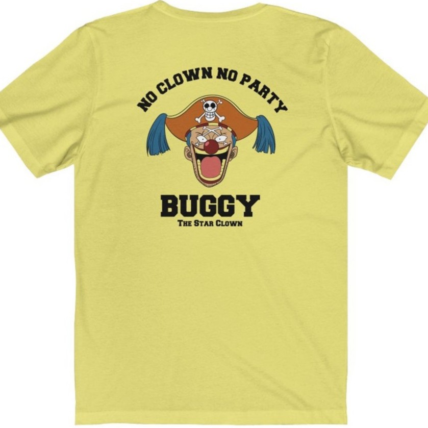 Tshirt Buggy the star clown Onepiece Anime Manga Premium Unisex