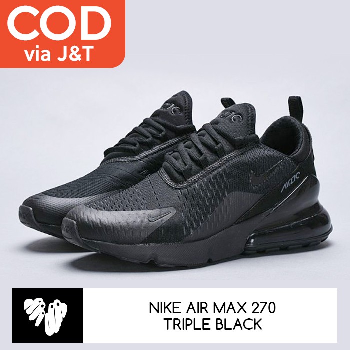 womens triple black air max 270