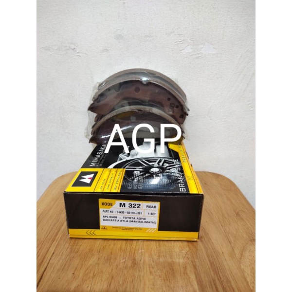 Brake Shoe Kampas Rem Belakang Agya Ayla 04495-BZ110 M322