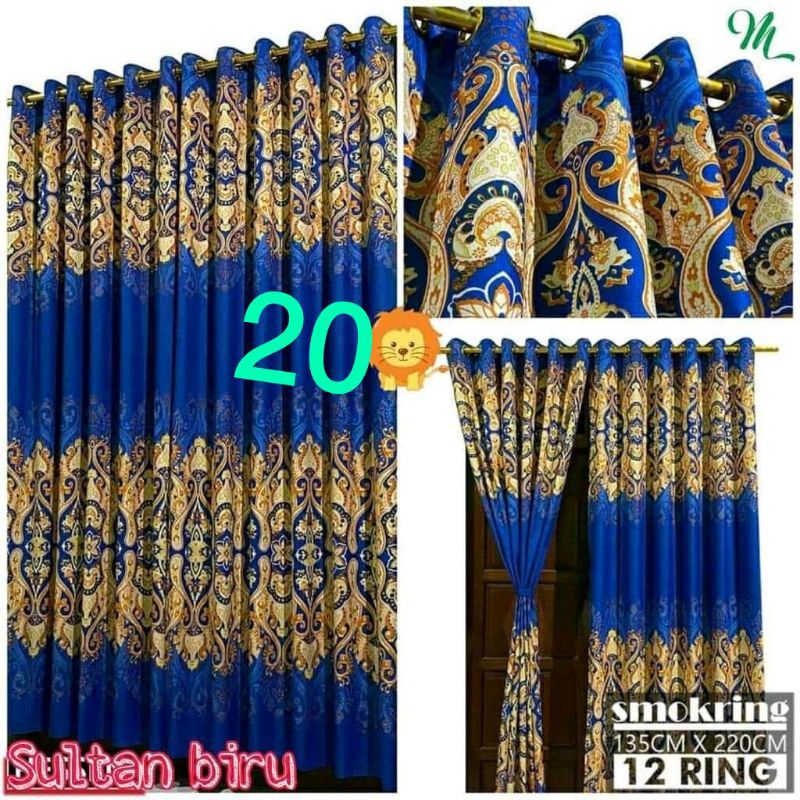 GORDEN SMOKRING 12 RING GORDEN PINTU GORDEN MOTIF SULTAN PERLENGKAPAN RUMAH