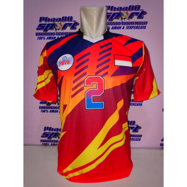 KAOS VOLI FULL PRINTING SIZE M