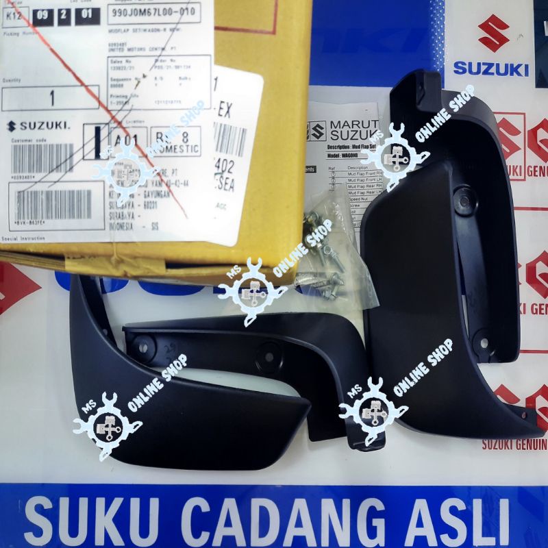 Karpet Kepet Karet Lumpur Mud Guard Gard Flap Mudguard Mudflap Set Suzuki Karimun Wagon R GL Mart Or