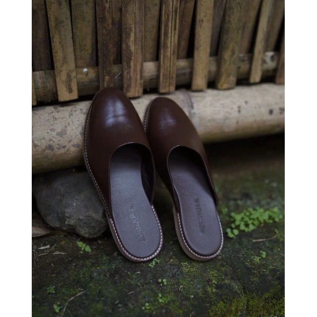 Sandal Slop / Sandal Kulit / Sandal Slop Pria