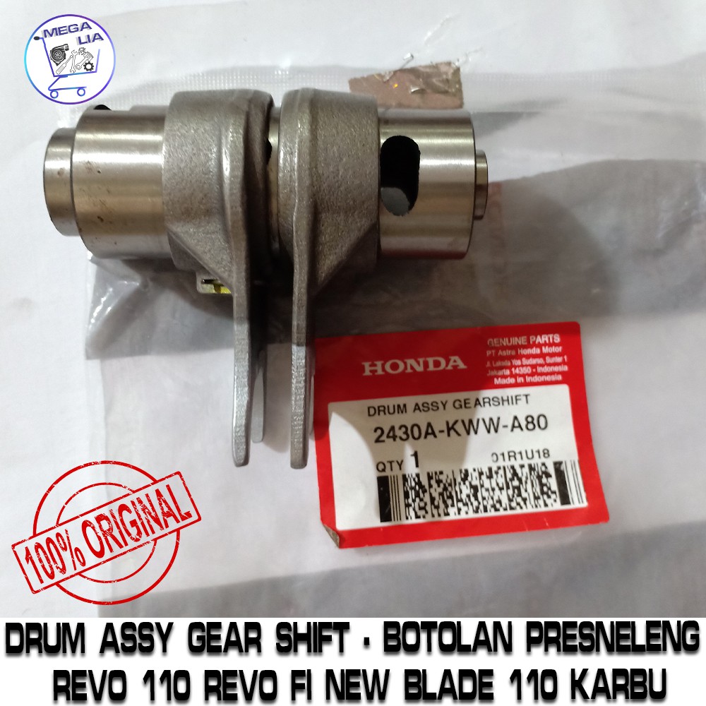 Drum Assy Gear Shift - Botolan Presneleng  Revo 110 2011 2012 Revo fi New Blade 110 Karbu 2430A-KWW