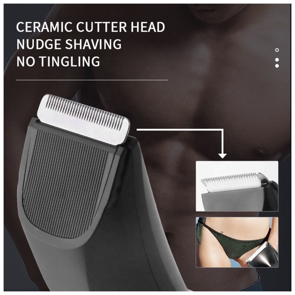 Alat Cukur Rambut Kemei Professional Hair Clipper Body Trimmer Detailer Multi Function Waterproof Mesin Cukuran KM 3208