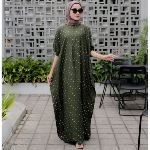 Kaftan Zolla Homey dress Daster Murah Rayon Viscose Baju Wanita Resleting Busui