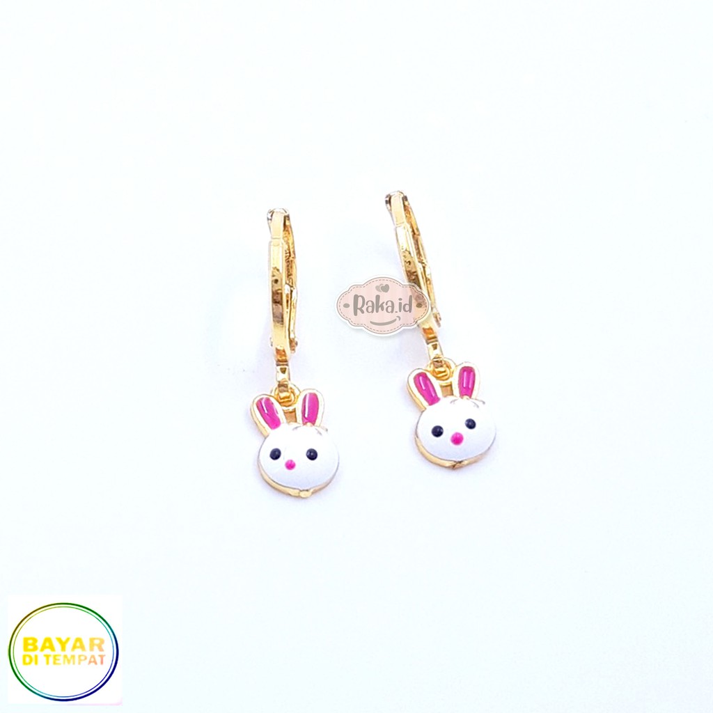 RAKA Acc - Anting Clip / Klip / Anting Anak Kepala Bunny Xuping Meilyn Perhiasan Aksesoris Anak 571