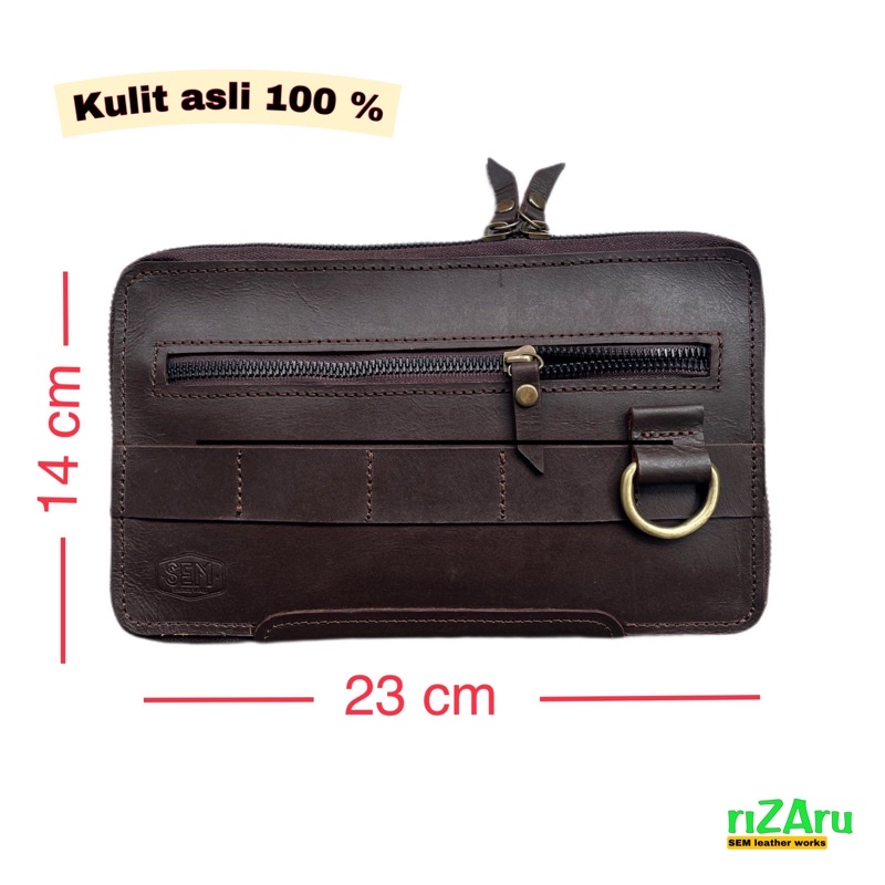 Tas Tangan Handbag Clutch bahan Kulit Asli 100%