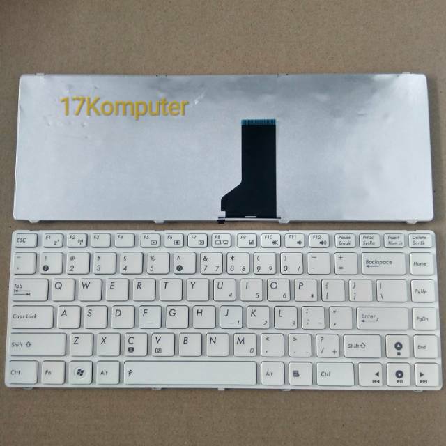 Keyboard Asus A43 K43 K43S K43SD A43E A43U A43SJ N43 Frame PUTIH