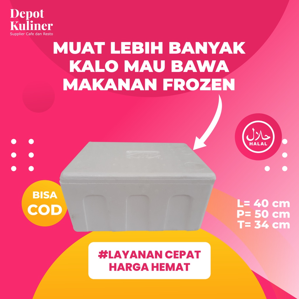 Styrofoam untuk Frozenfood ukuran Besar