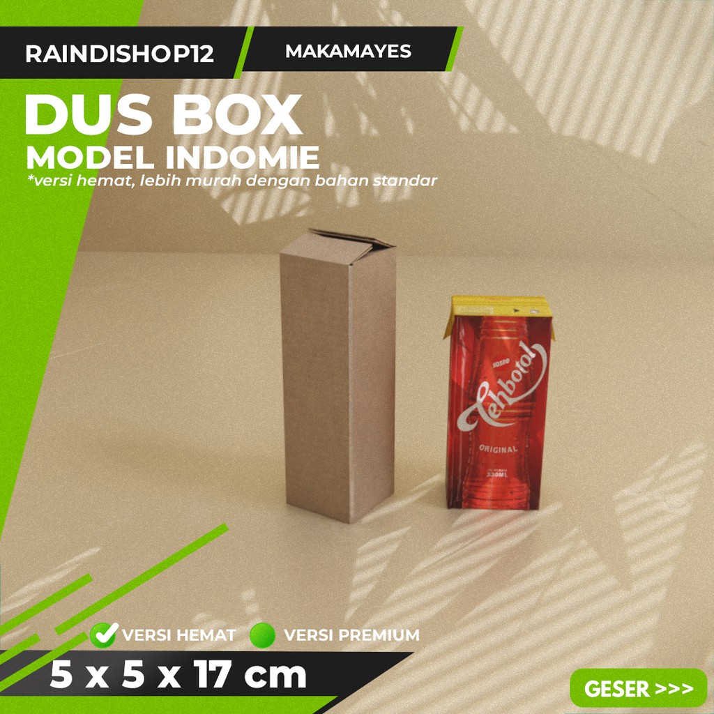 

BOX 5 X 5 X 17 CM KARDUS KOTAK KEMASAN PACKAGING KADO POLOS