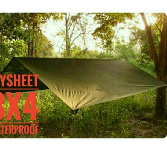 BARU 9038 (Bisa COD) Flysheet tenda camping 3x4 waterproof/ Flyset hammock / Flyset tenda / Traptent