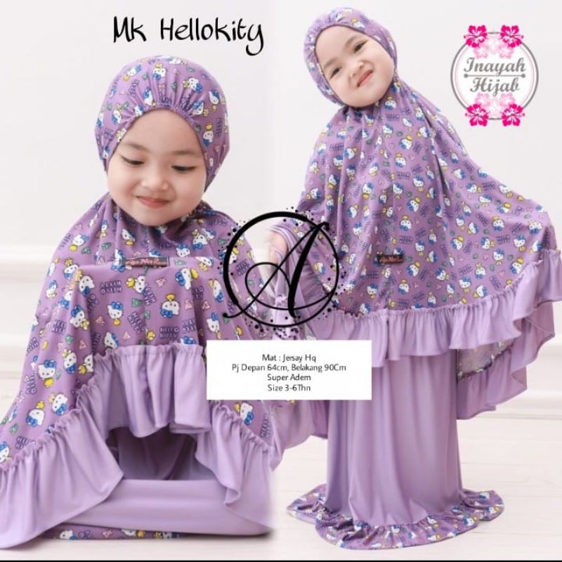 Mukena Anak - Mukena Karakter Hello Kitty