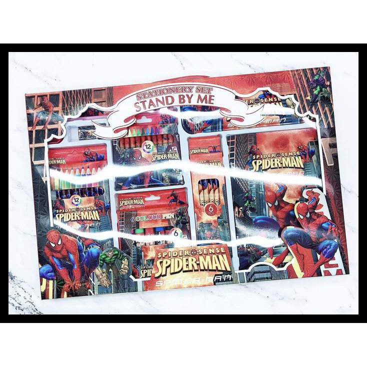 

DISKON SET ALAT GAMBAR SPIDERMAN SUPER KOMPLIT PAKET ALAT TULIS MURAH