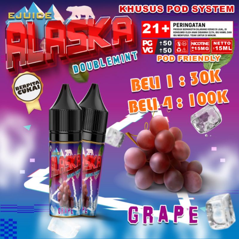 LIQUIDS P0D SYSTEM DOUBLE MINT RASA GRAPE