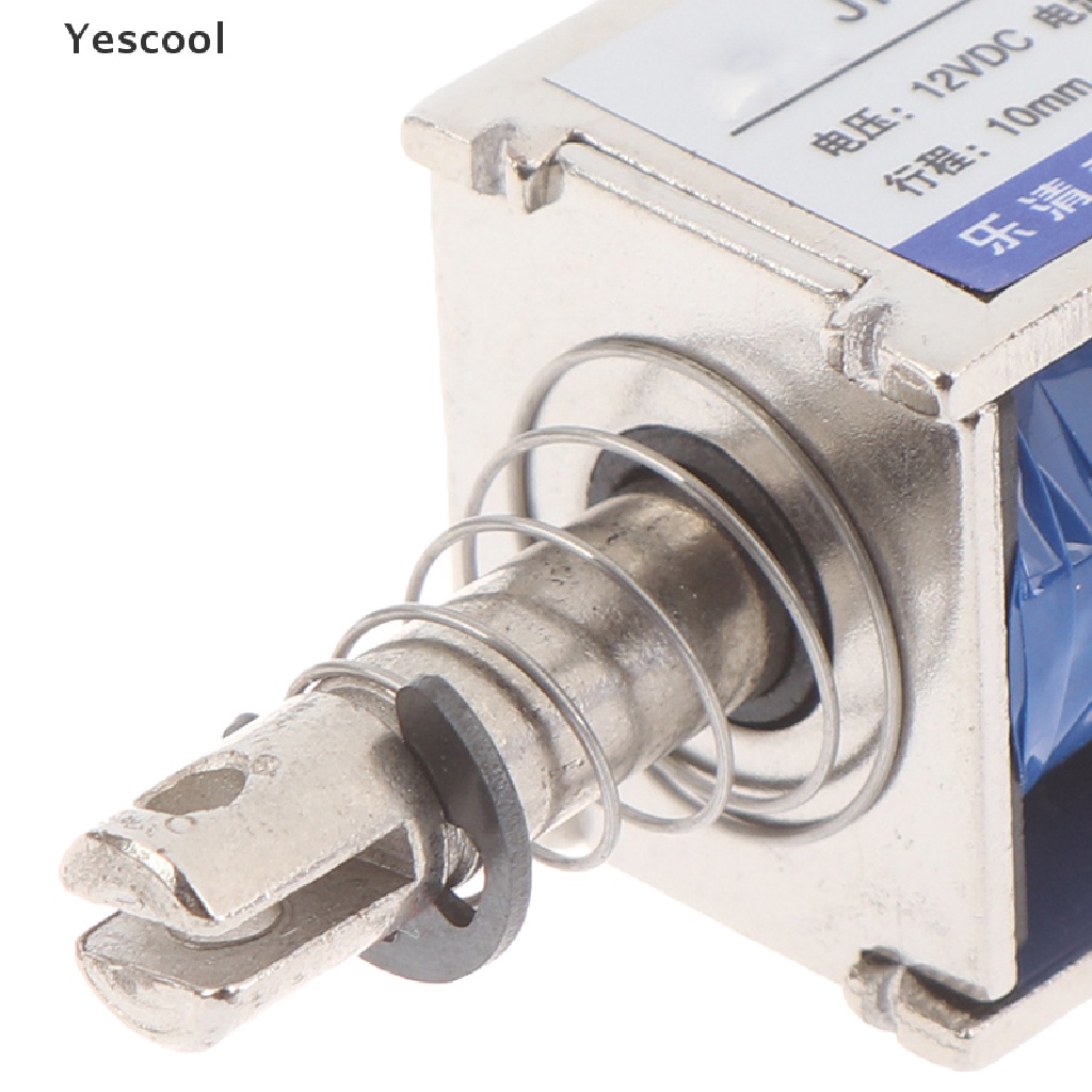 Yescool JF-0826B solenoid Elektromagnetik Tipe Tarik Dorong 20N 12V / 2A 10mm