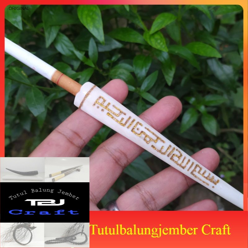 Pipa Once Ukir Kaligrafi Serat Emas TBJcraft