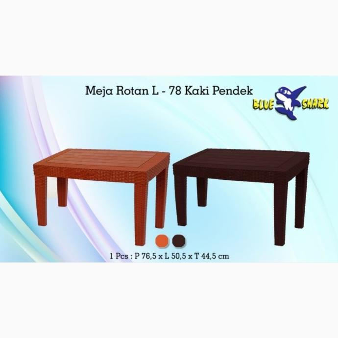 $+$+$+$+] MEJA ROTAN PANJANG / MEJA TAMU / MEJA PLASTIK(KAKI PENDEK)